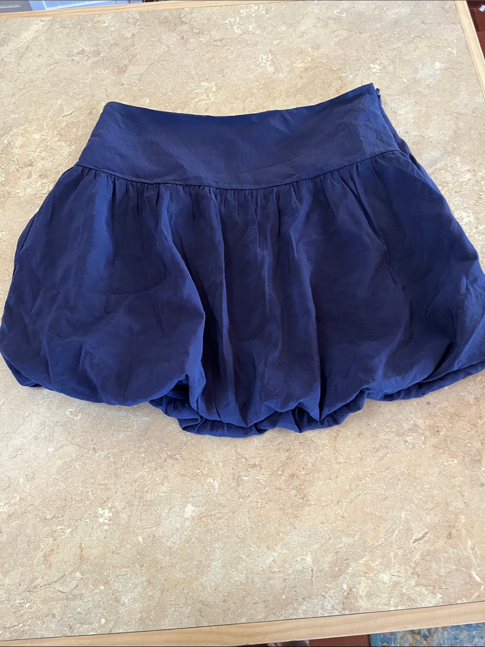 a new day Navy Mini Skirt with Bubble Hem